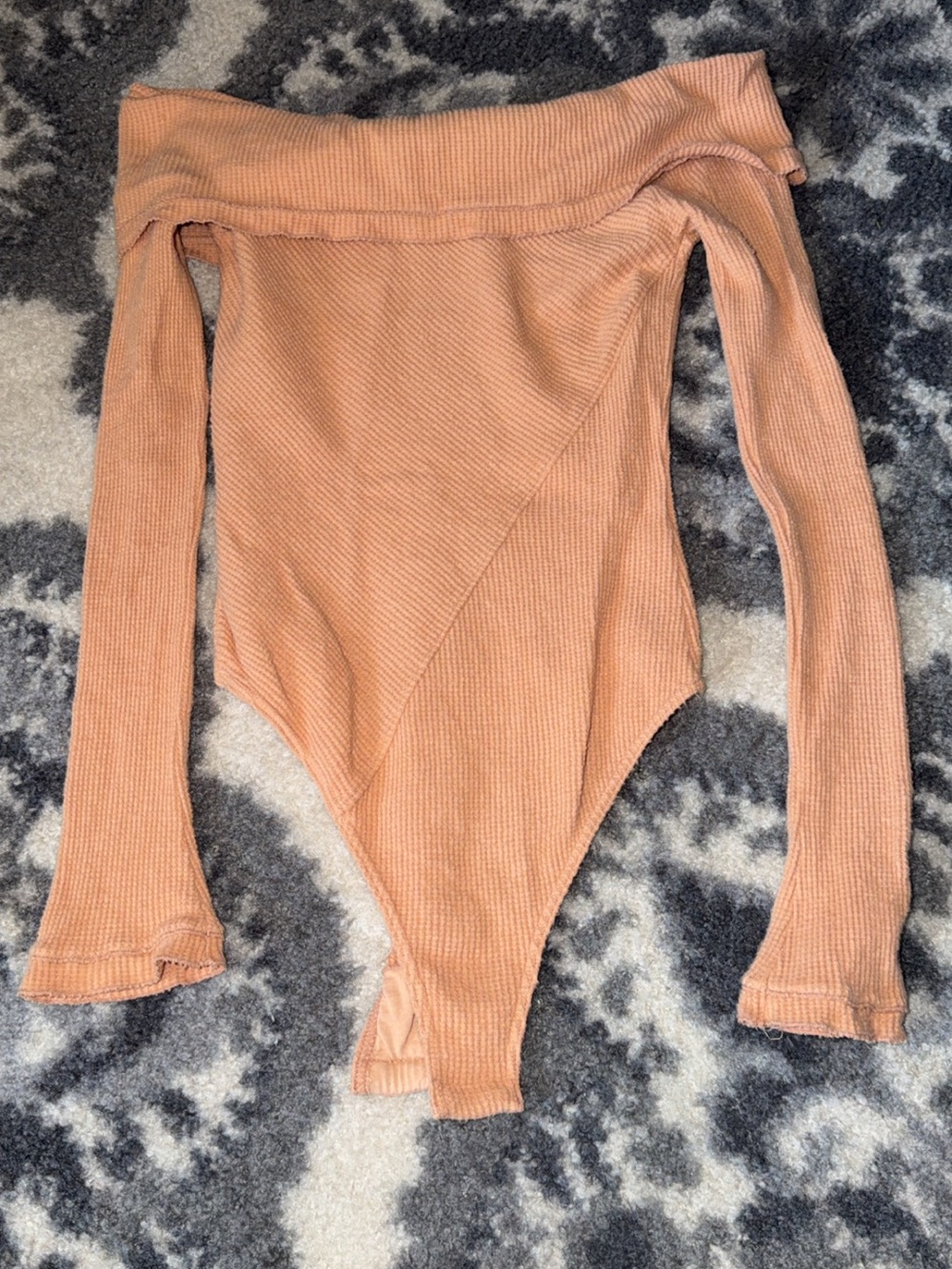Free People  Ribbed Off-Shoulder bodysuit